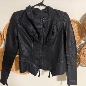 Blank NYC Black Leather Jacket